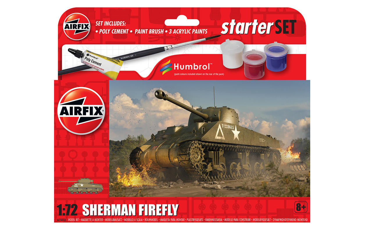 Airfix 1/72 Sherman Firefly Starter Set 55003