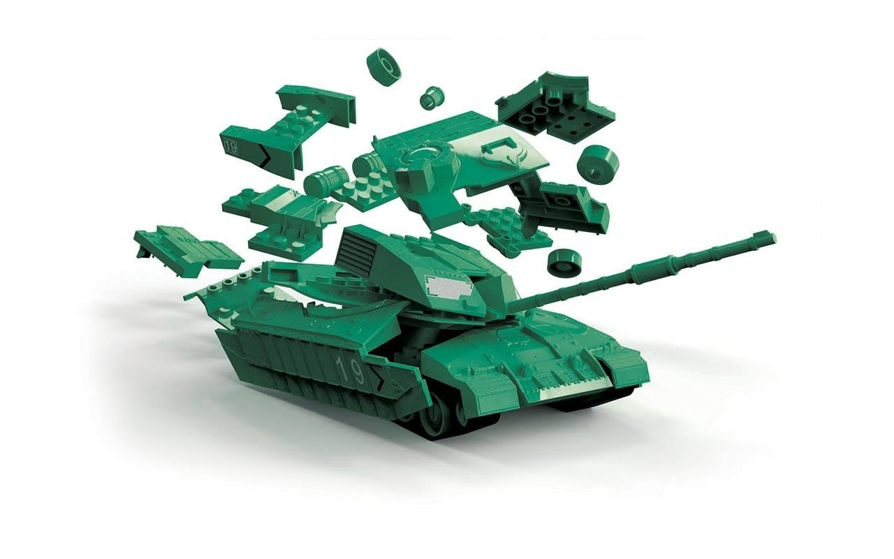 Airfix Challenger Tank Green QuickBuild J6022