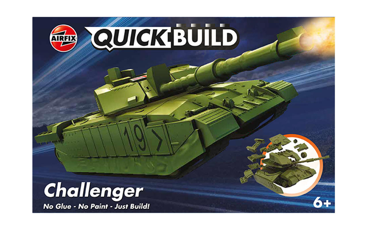 Airfix Challenger Tank Green QuickBuild J6022