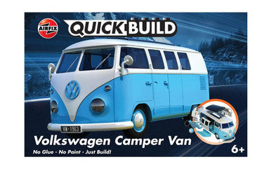 VW Camper Van Blue QuickBuild J6024