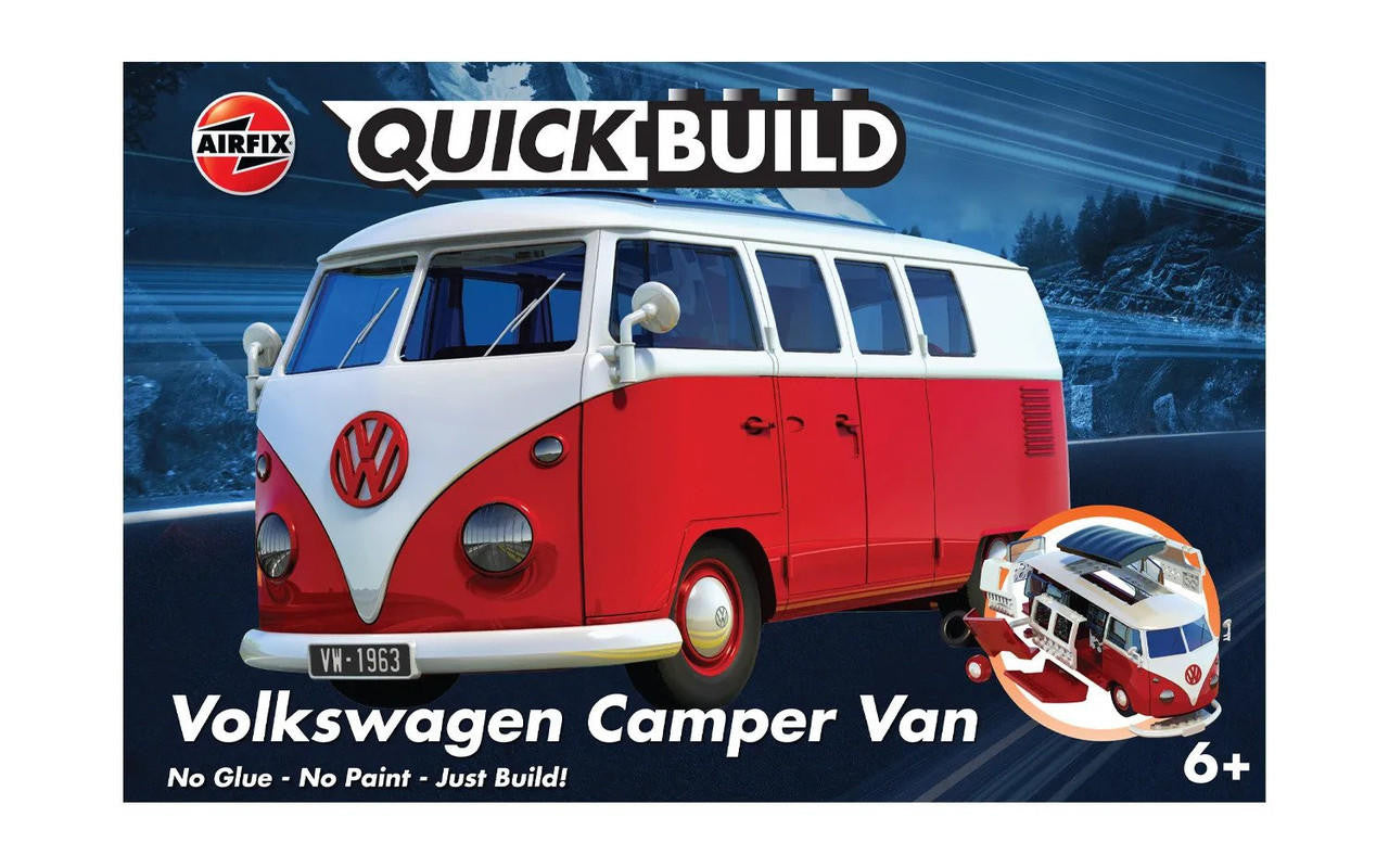 Airfix VW Camper Van Red QuickBuild J6017