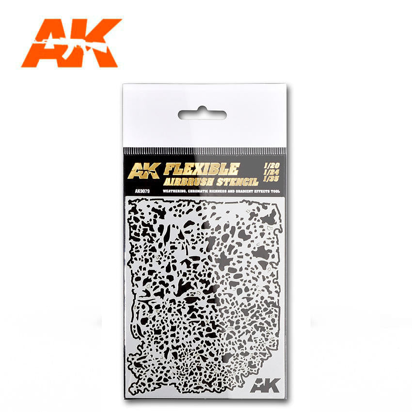AK Interactive 1/20 1/24 1/35 Flexible Airbrush Stencil AK9079