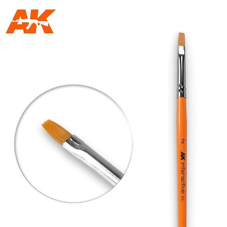 AK Interactive #2 Flat Paintbrush 609