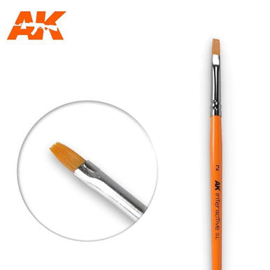 #2 Flat Paintbrush AK609