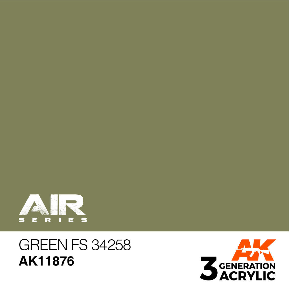 AK Interactive 3 G Acrylic Green FS 34258 AK11876