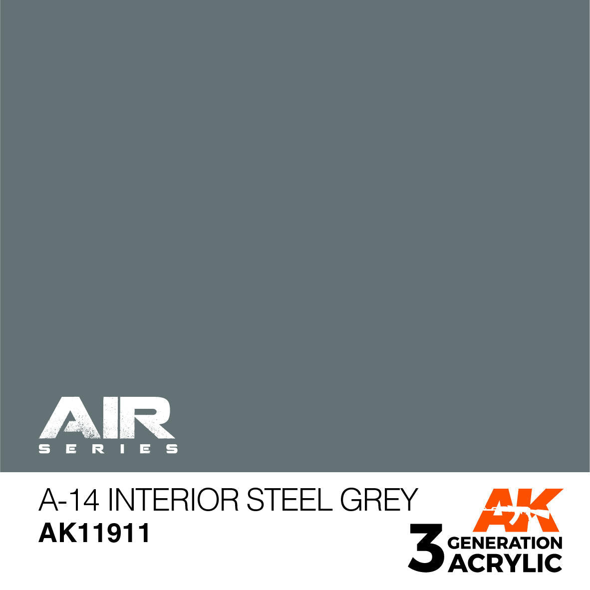 AK Interactive 3G Acrylic A-14 Interior Steel Grey AK11911
