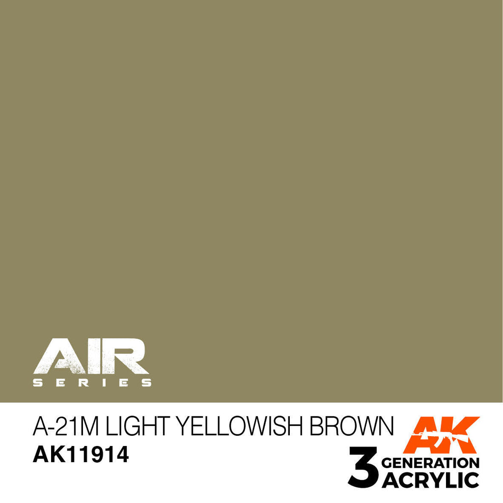 AK Interactive 3G Acrylic A-21M Light Yellowish Brown AK11914