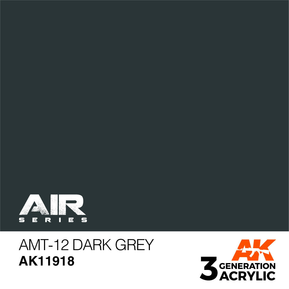 AK Interactive 3G Acrylic AMT-12 Dark Grey AK11918