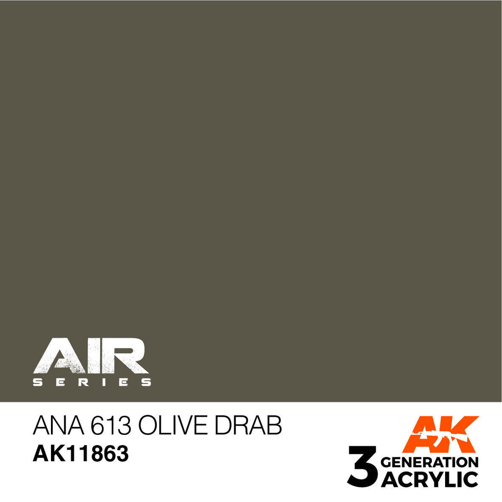 AK Interactive 3G Acrylic ANA 613 Olive Drab AK11863