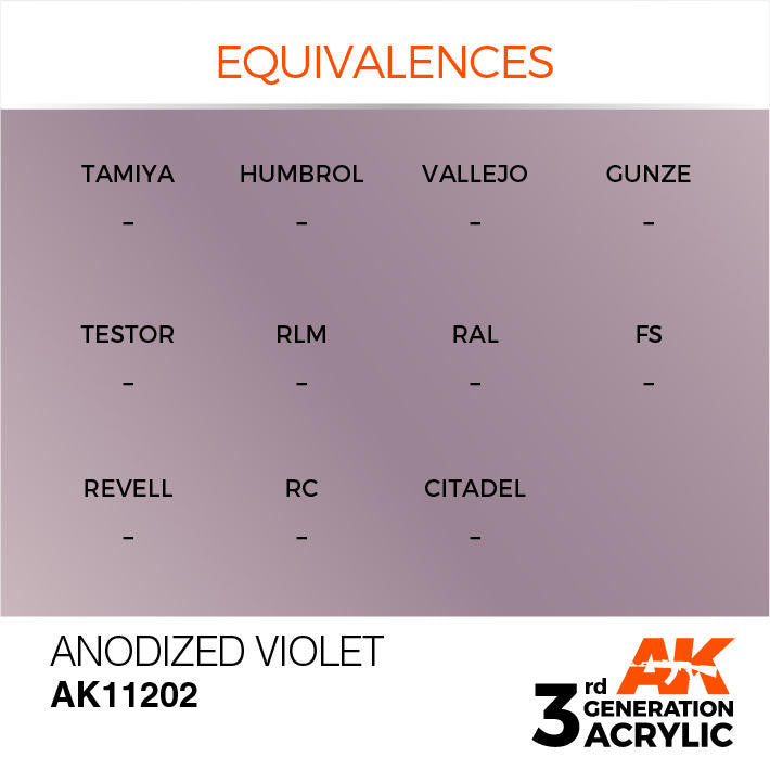 AK Interactive 3G Acrylic Anodized Violet AK11202