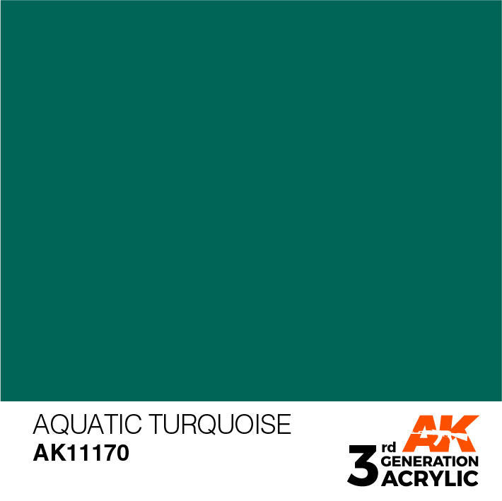 AK Interactive 3G Acrylic Aquatic Turquoise AK11170