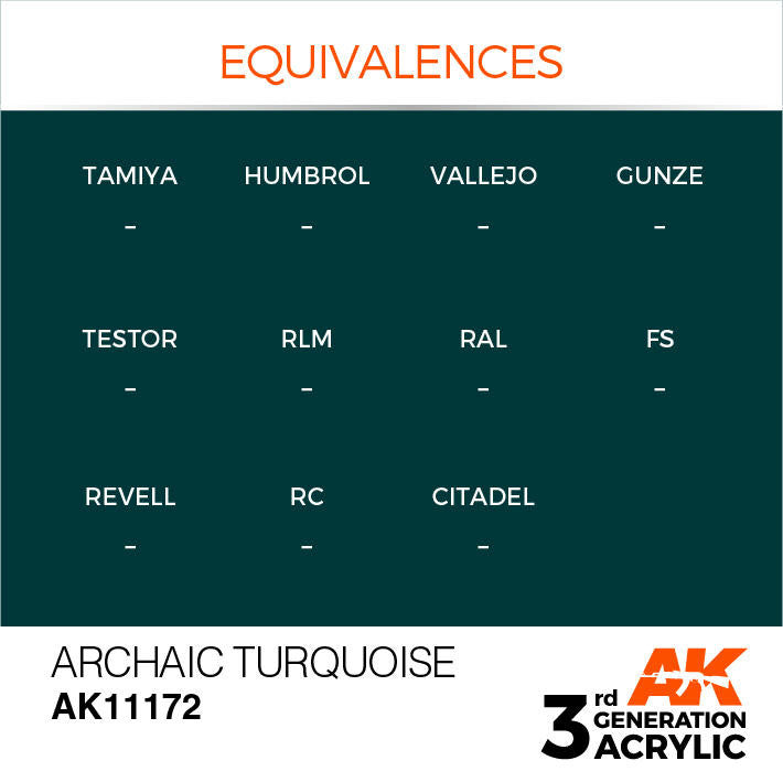 AK Interactive 3G Acrylic Archaic Turquoise AK11172