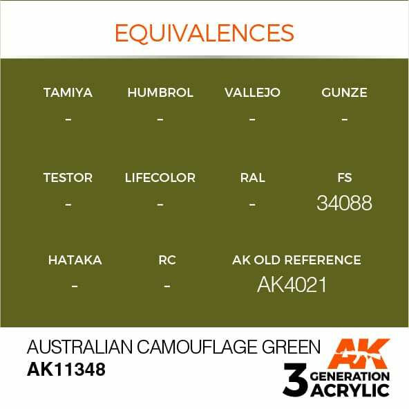 AK Interactive 3G Acrylic Australian Camouflage Green AK11348