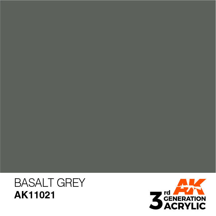 AK Interactive 3G Acrylic Basalt Grey AK11021