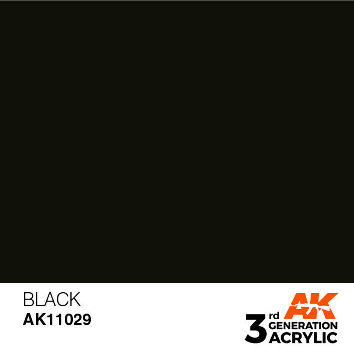 AK Interactive 3G Acrylic Black AK11029