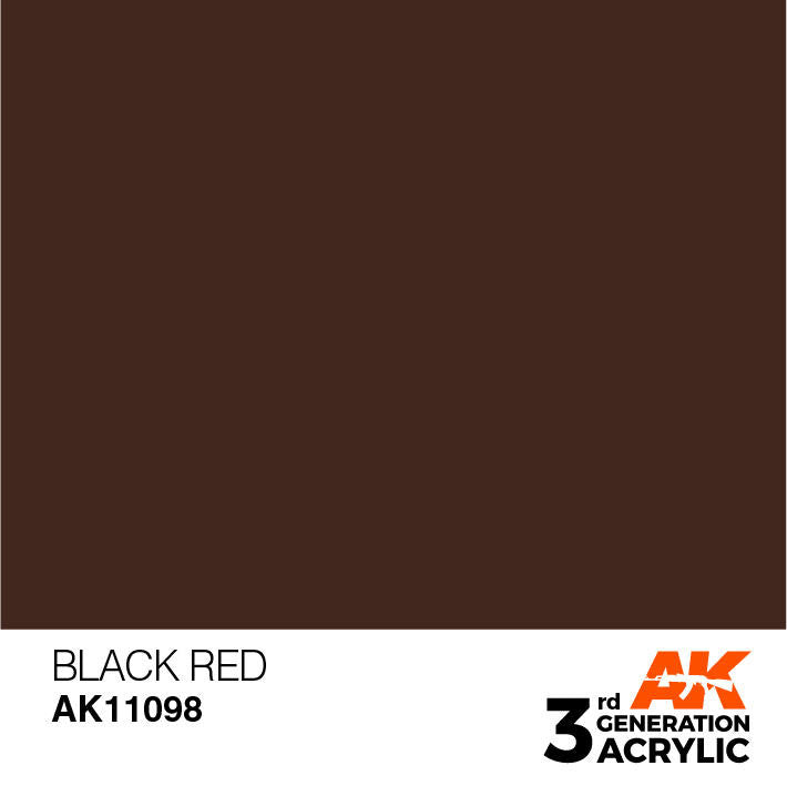 AK Interactive 3G Acrylic Black Red AK11098