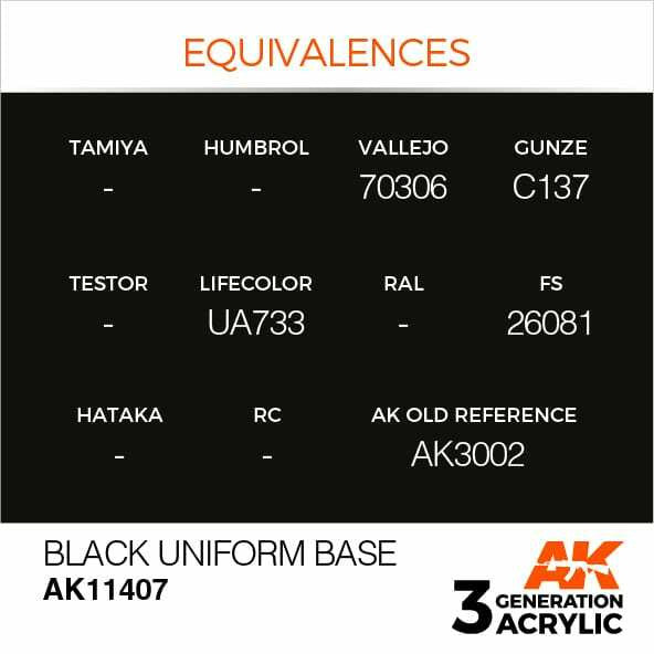 AK Interactive 3G Acrylic Black Uniform Base AK11407