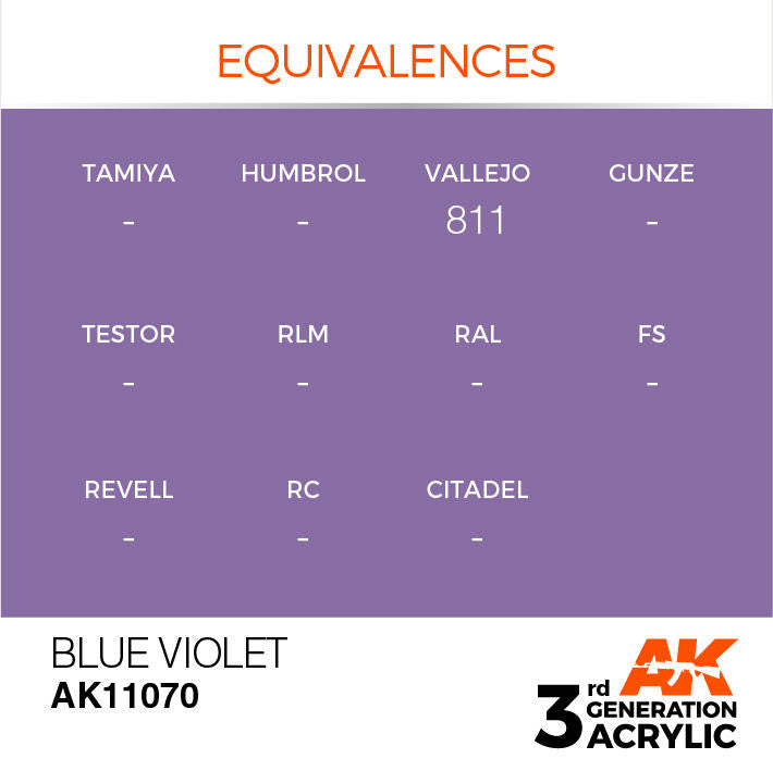 AK Interactive 3G Acrylic Blue Violet AK11070