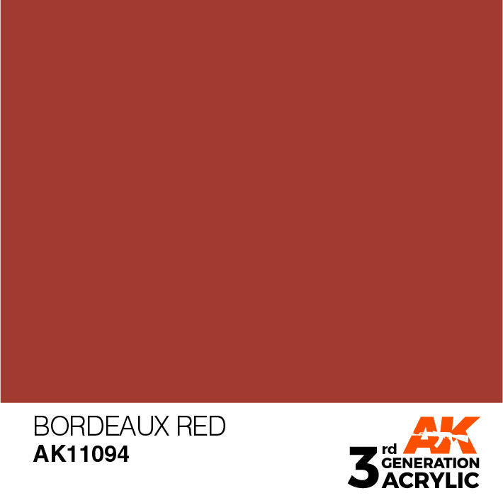 AK Interactive 3G Acrylic Bordeaux Red AK11094