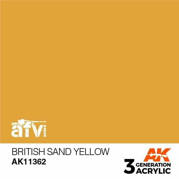 AK Interactive 3G Acrylic British Sand Yellow AK11362
