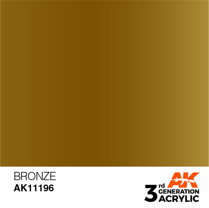 AK Interactive 3G Acrylic Bronze AK11196