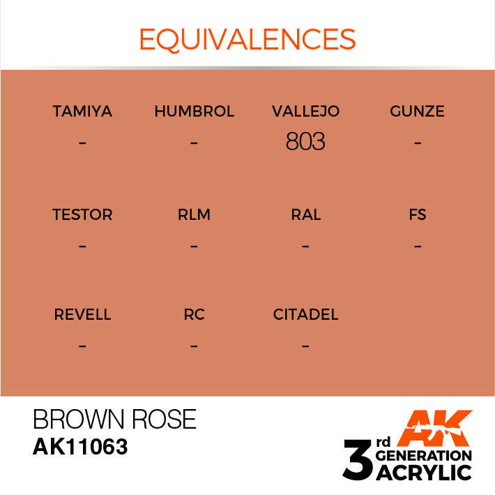 AK Interactive 3G Acrylic Brown Rose AK11063