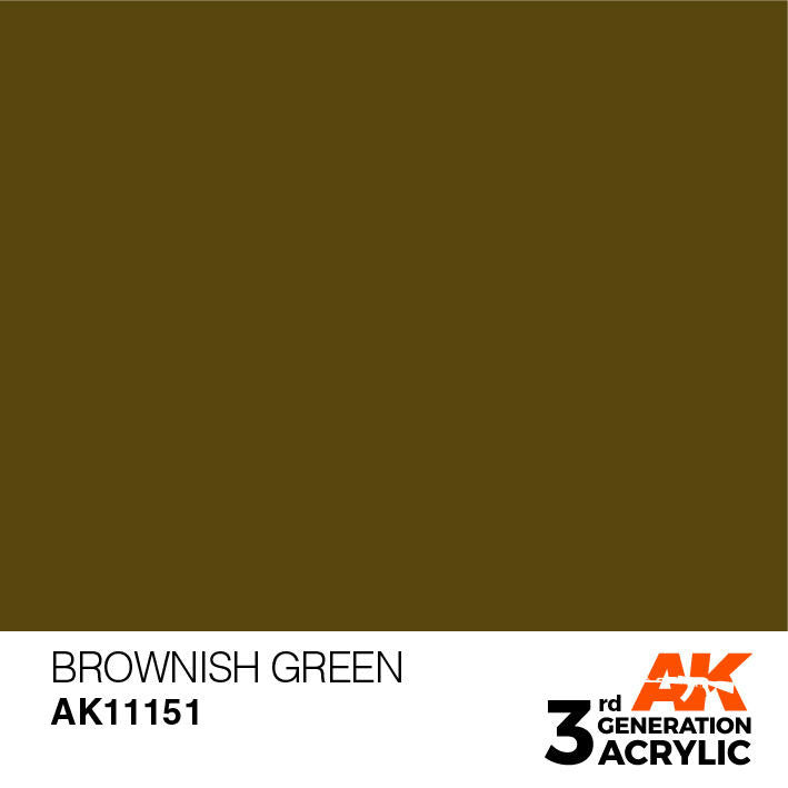 AK Interactive 3G Acrylic Brownish Green AK11151