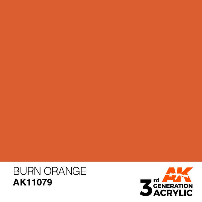 AK Interactive 3G Acrylic Burn Orange AK11079