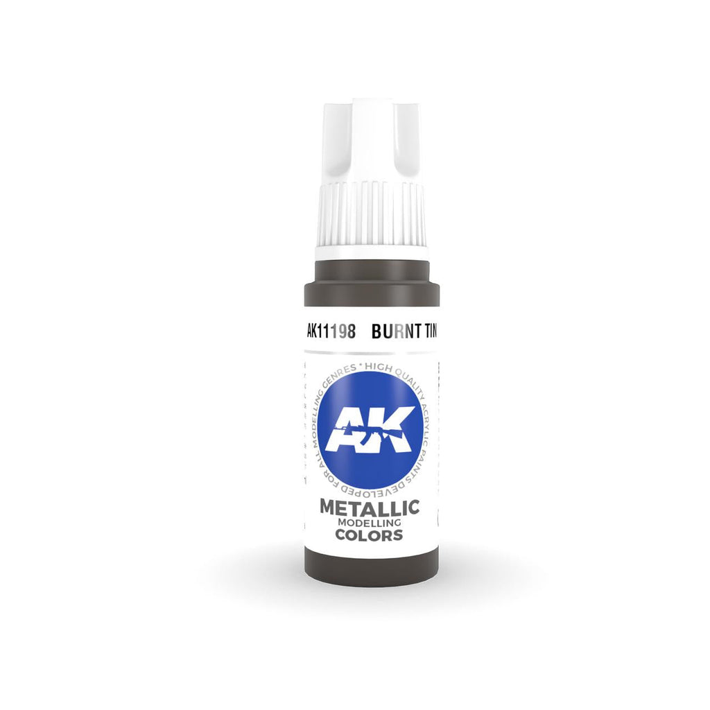 AK Interactive 3G Acrylic Burnt Tin AK11198