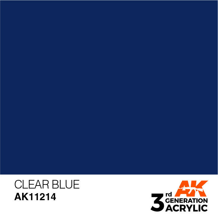 AK Interactive 3G Acrylic Clear Blue AK11214
