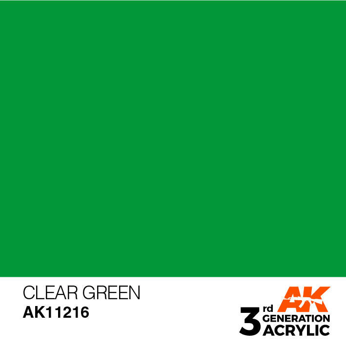 AK Interactive 3G Acrylic Clear Green AK11216
