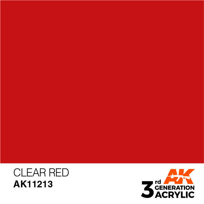AK Interactive 3G Acrylic Clear Red AK11213