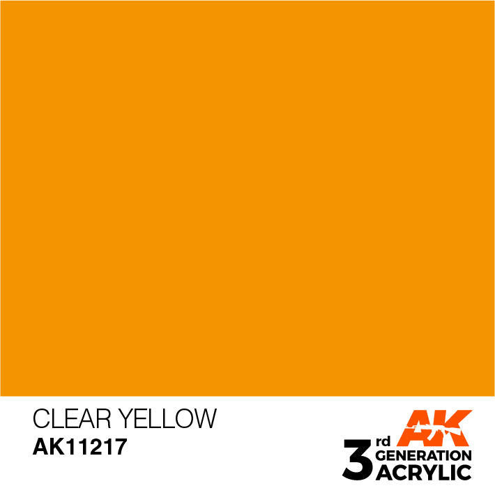 AK Interactive 3G Acrylic Clear Yellow AK11217