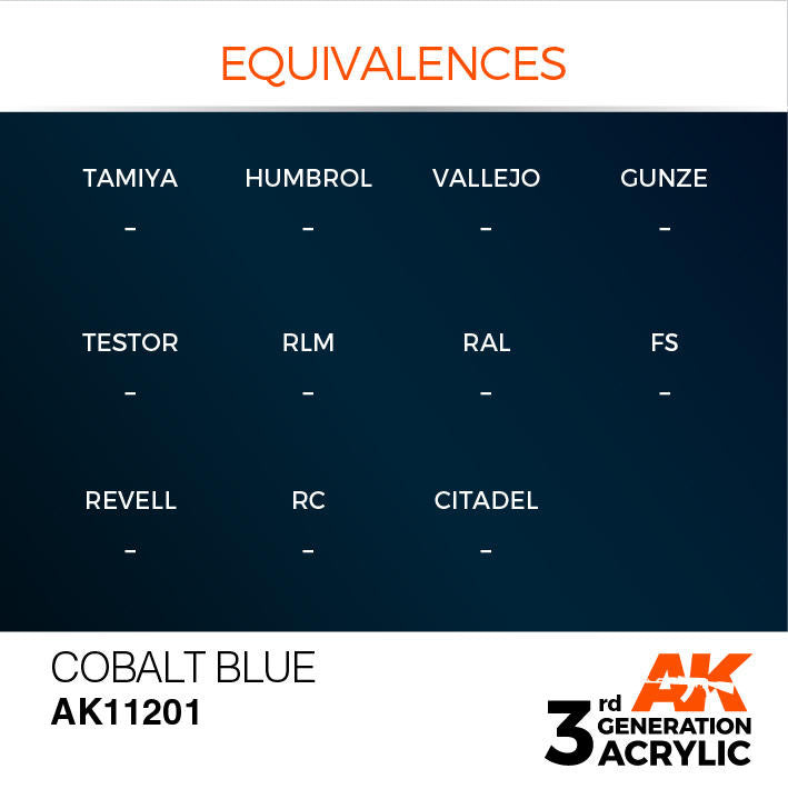 AK Interactive 3G Acrylic Cobalt Blue AK11201