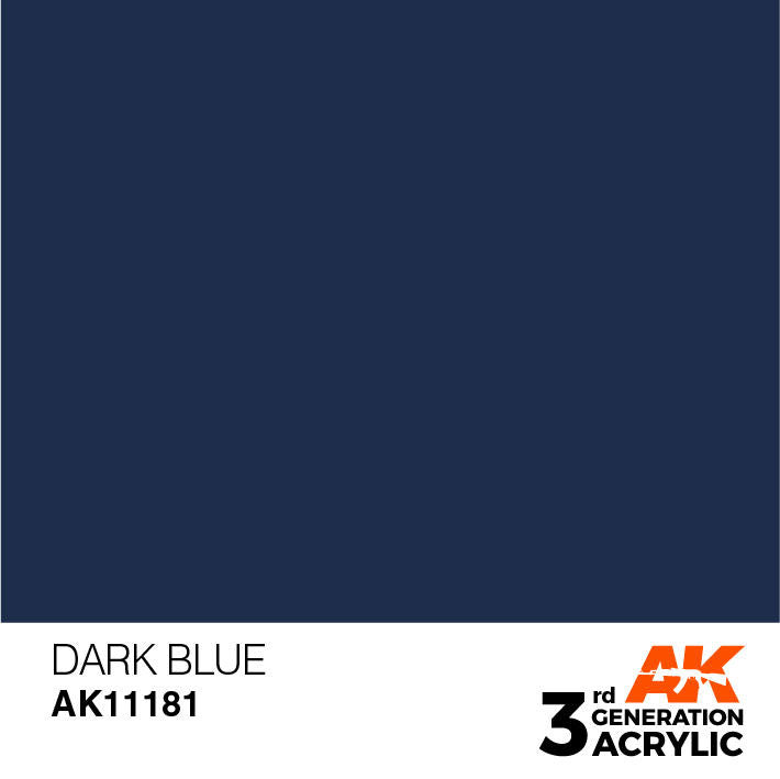 AK Interactive 3G Acrylic Dark Blue AK11181