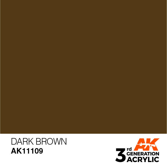 AK Interactive 3G Acrylic Dark Brown AK11109
