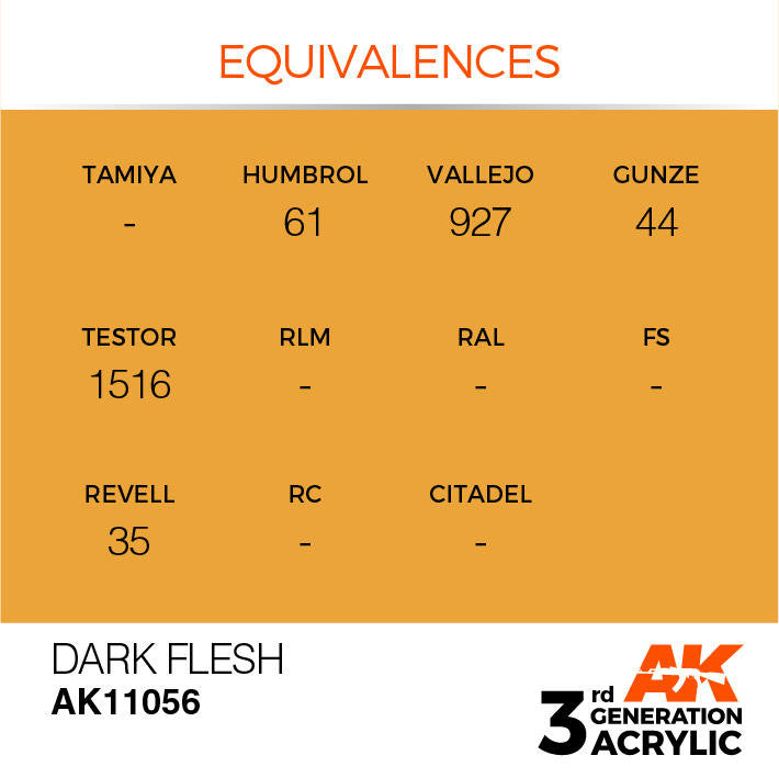 AK Interactive 3G Acrylic Dark Flesh AK11056