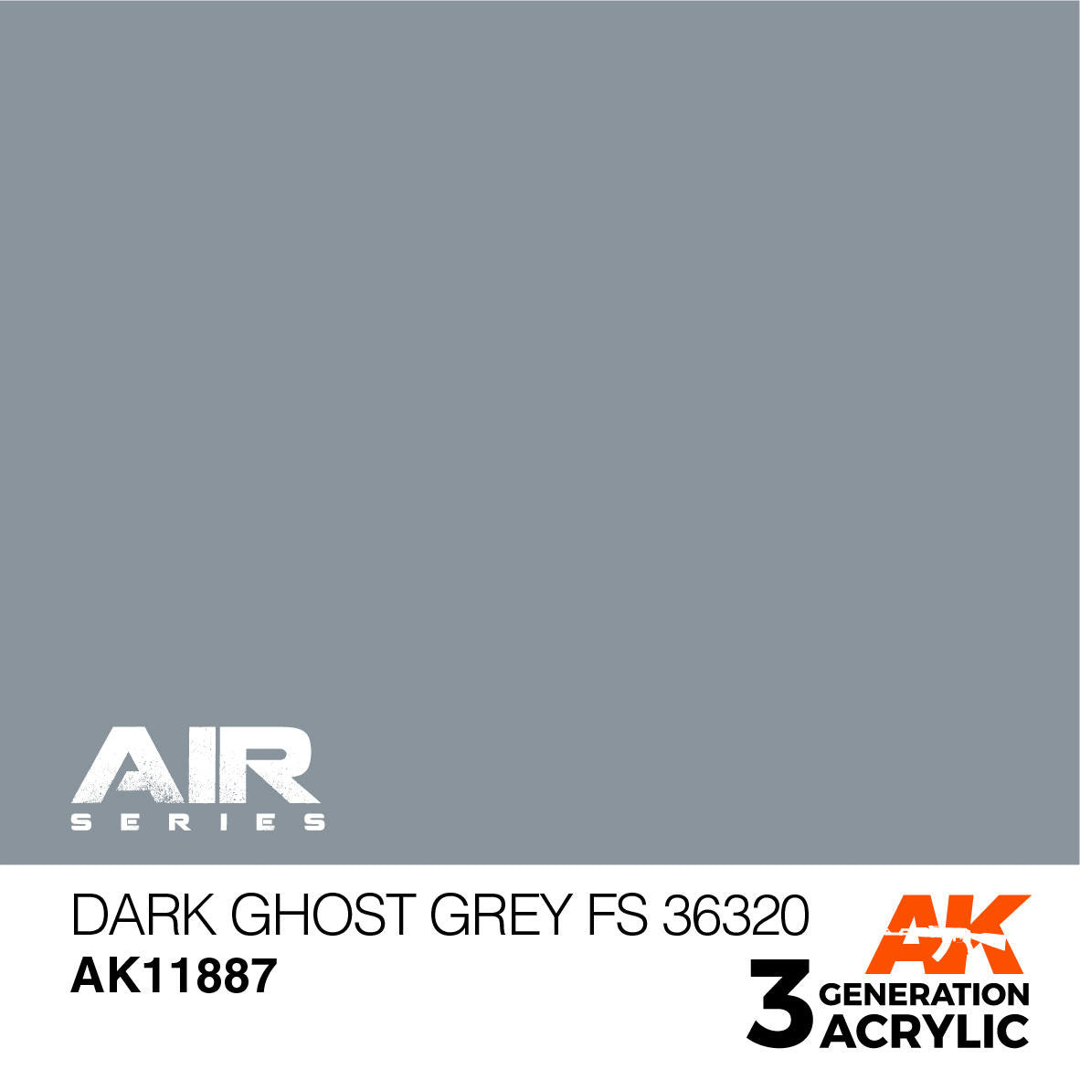 AK Interactive 3G Acrylic Dark Ghost Grey FS 36320 AK11887