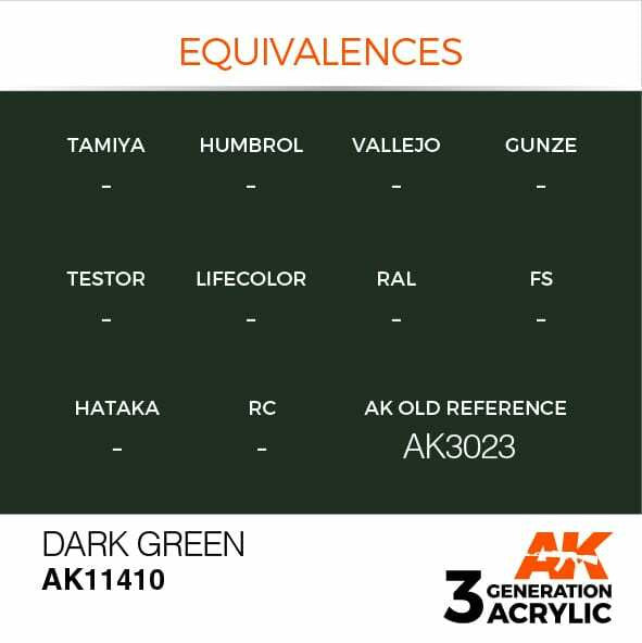 AK Interactive 3G Acrylic Dark Green AK11410