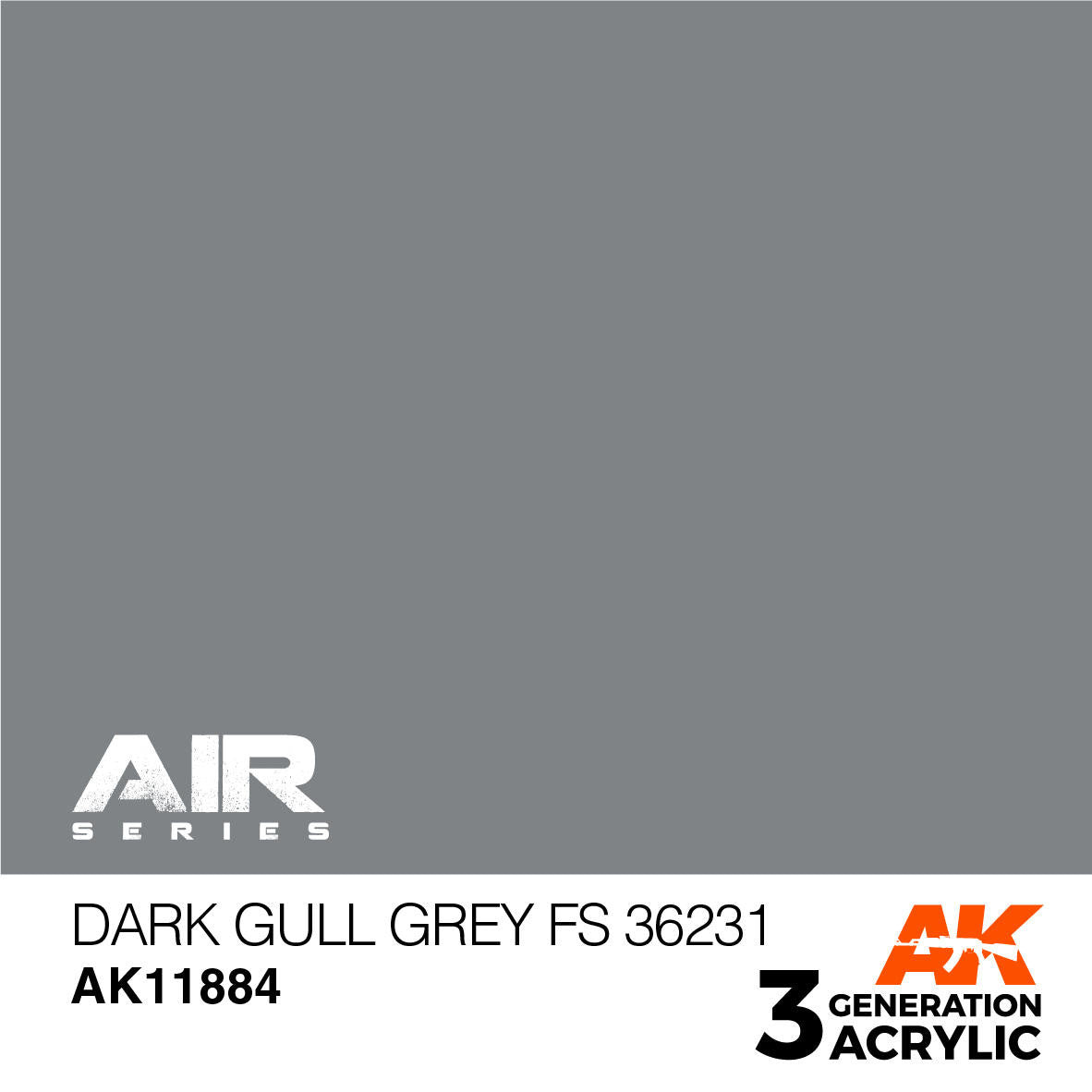 AK Interactive 3G Acrylic Dark Gull Grey FS 36231 AK11884