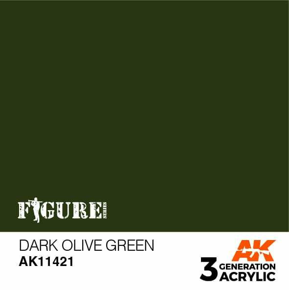 AK Interactive 3G Acrylic Dark Olive Green AK11421