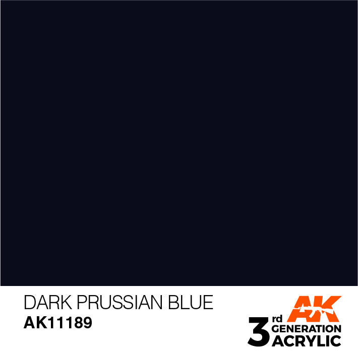 AK Interactive 3G Acrylic Dark Prussian Blue AK11189