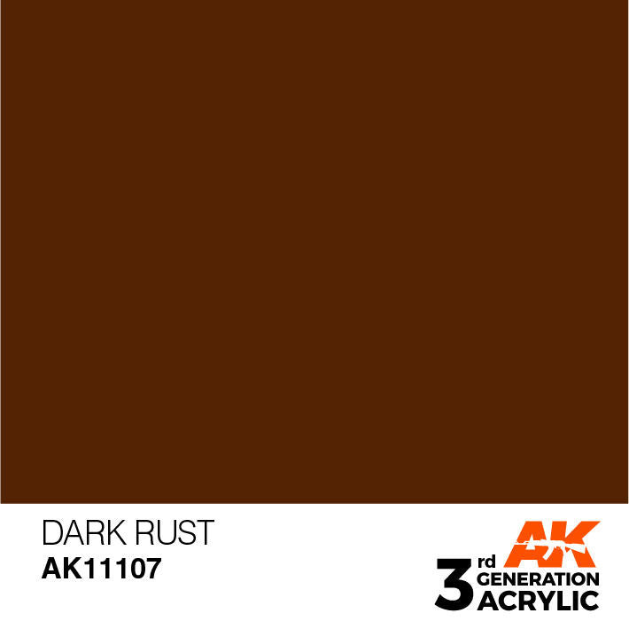 AK Interactive 3G Acrylic Dark Rust AK11107