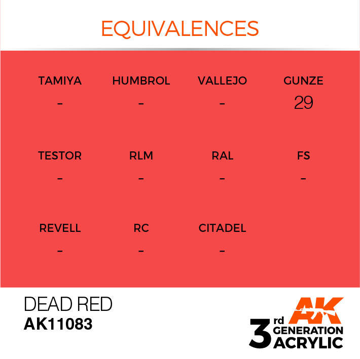 AK Interactive 3G Acrylic Dead Red AK11083