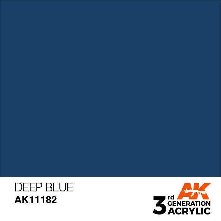 AK Interactive 3G Acrylic Deep Blue AK11182