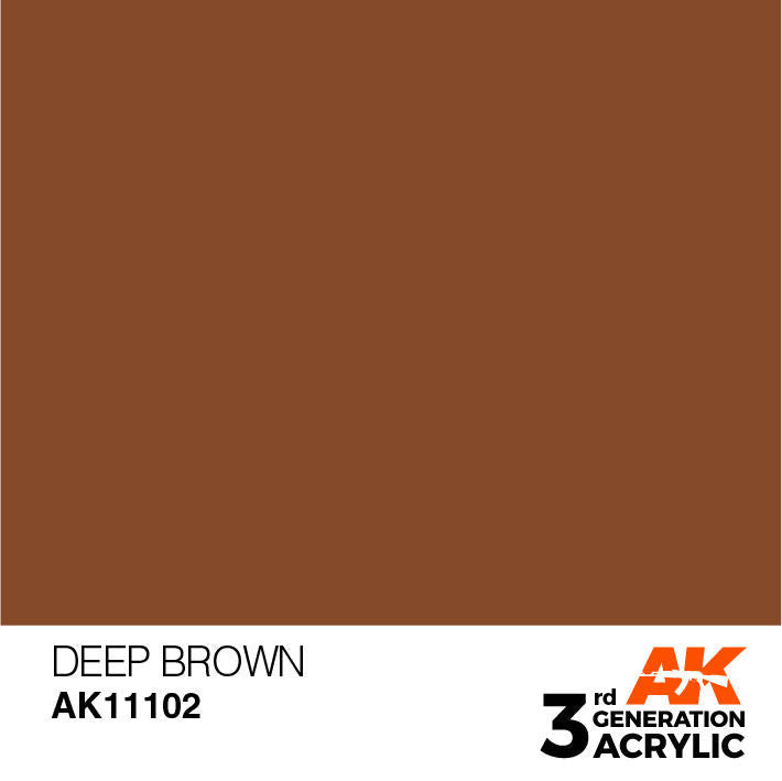 AK Interactive 3G Acrylic Deep Brown AK11102