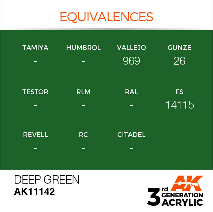 AK Interactive 3G Acrylic Deep Green AK11142