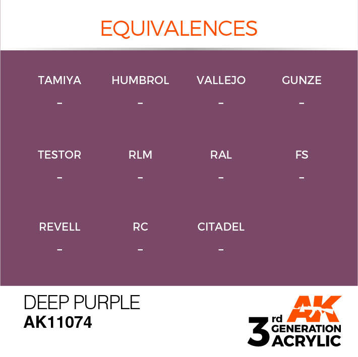 AK Interactive 3G Acrylic Deep Purple AK11074