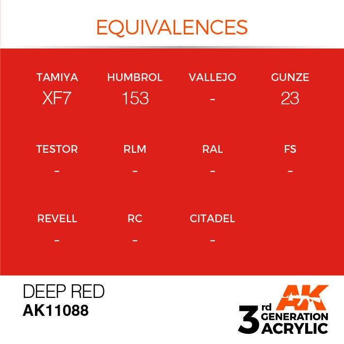 AK Interactive 3G Acrylic Deep Red AK11088