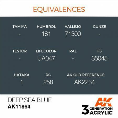 AK Interactive 3G Acrylic Deep Sea Blue AK11864